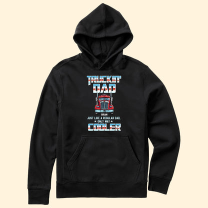 Cooler Trucker-Papa - Personalisiertes Shirt 