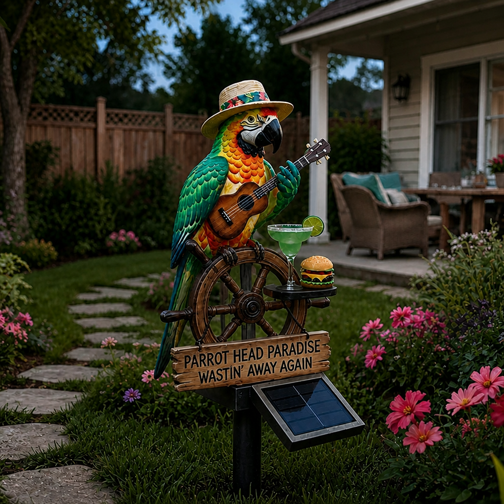 Solar-Powered Tropical Parrot Garden Light - Outdoor LED Yard Decor For Patio, Pathway & Garden