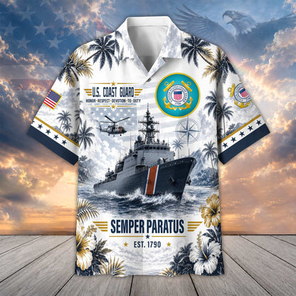 Premium US Veterans Hawaiian Shirt DPVC290701, Gifts For US Veterans, Gifts For Father's Day, Veterans Day.